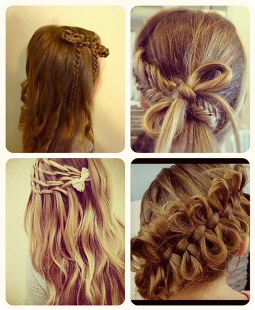 cute bow hairstyle design