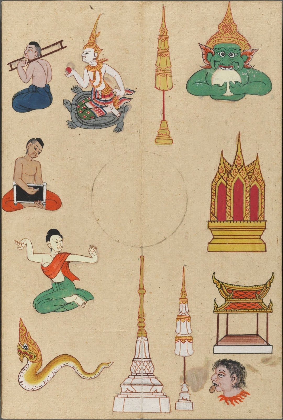 Bibliodyssey Thai Fortune Telling Manuscript Horoscopes were often recorded in manuscripts. bibliodyssey blogger