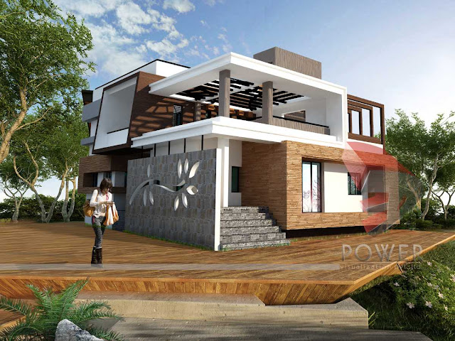 3d architecture rendering,ultra modern home architecture