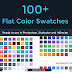 +100 لون مسطح Flat Color Swatches