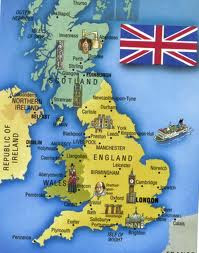 Map of UK (United Kingdom) Political