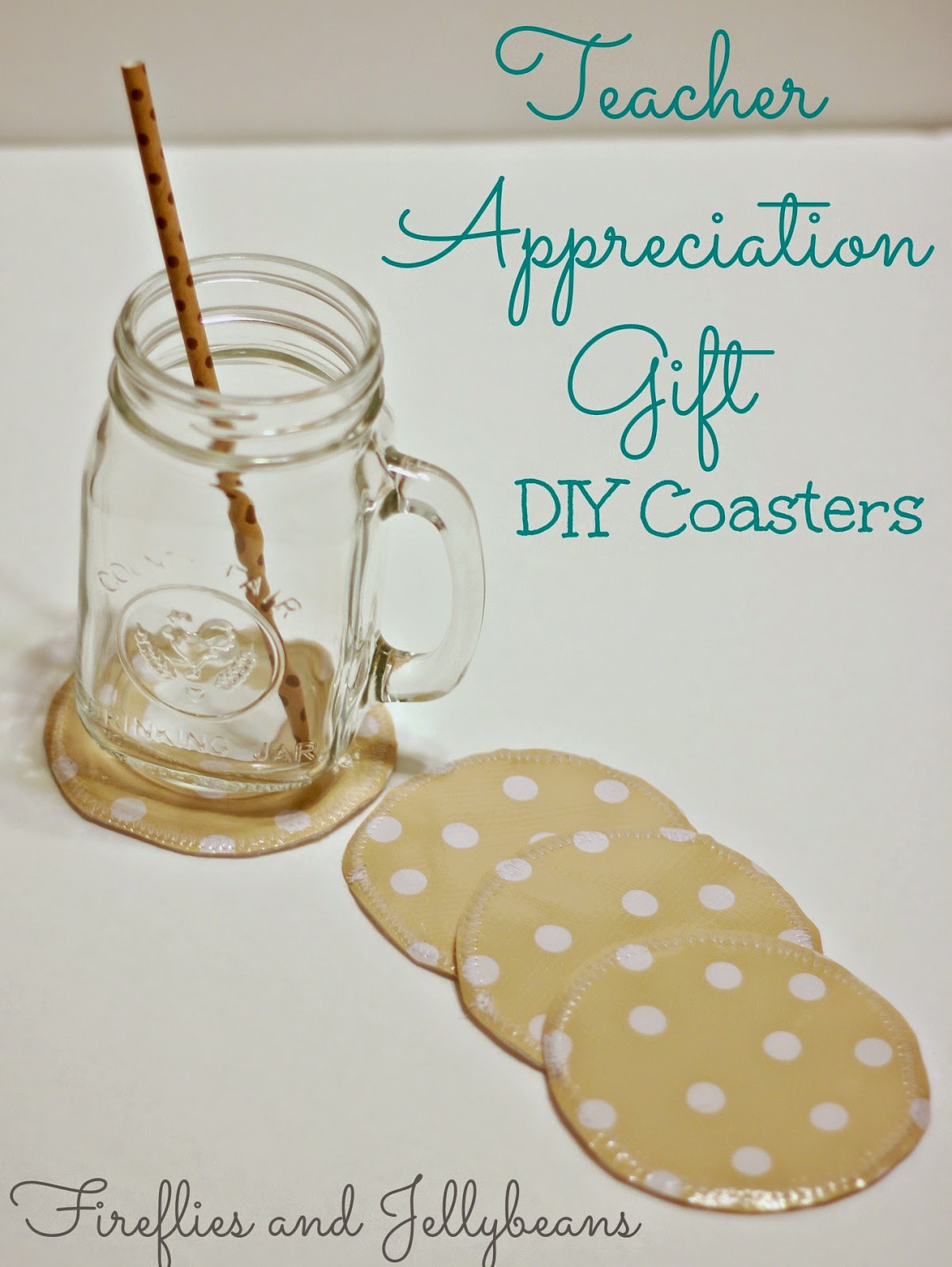 Fireflies and Jellybeans DIY Coasters (15 minute Craft Teacher