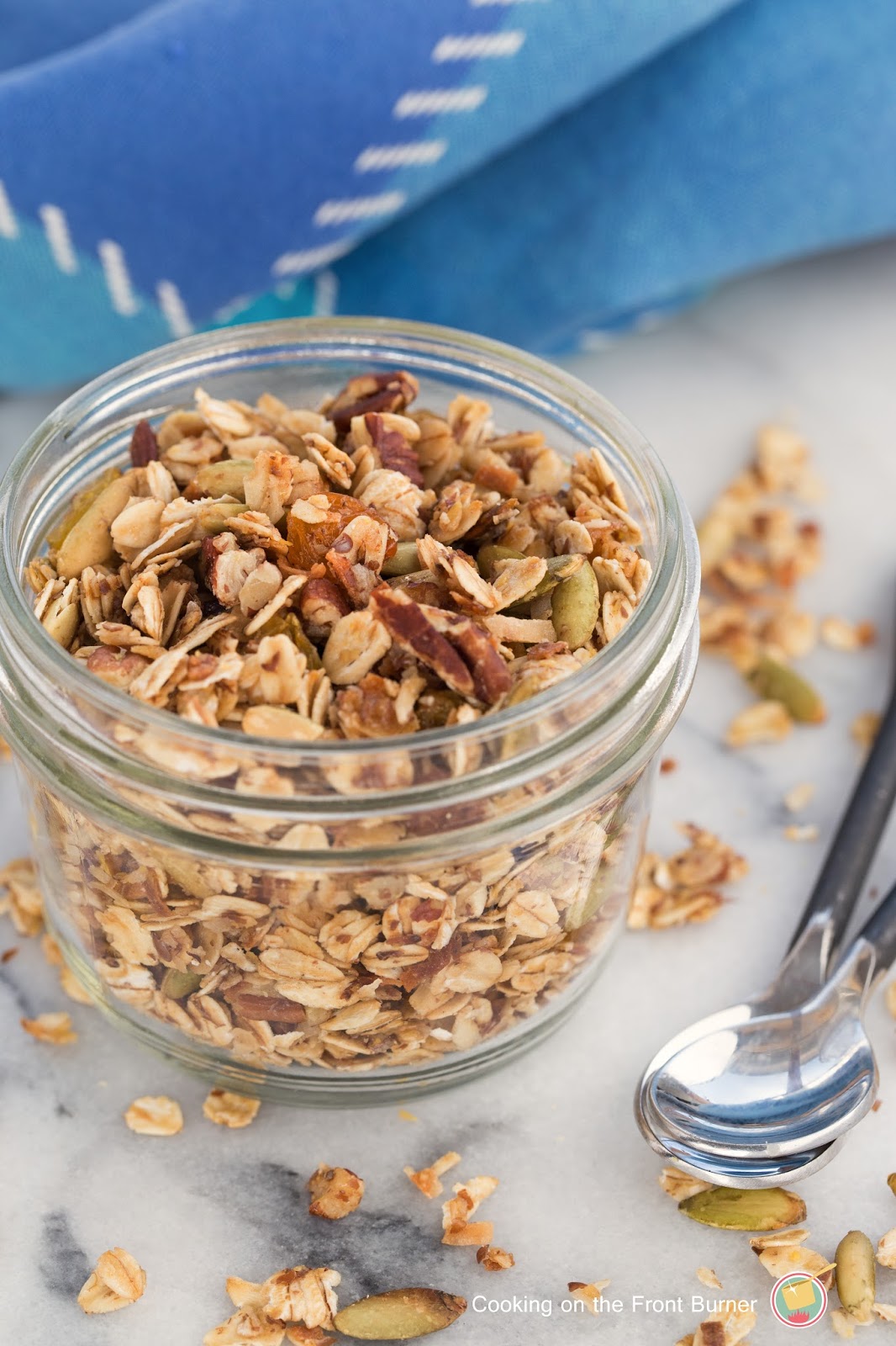 HOMEMADE HONEY GRANOLA Cooking on the Front Burner