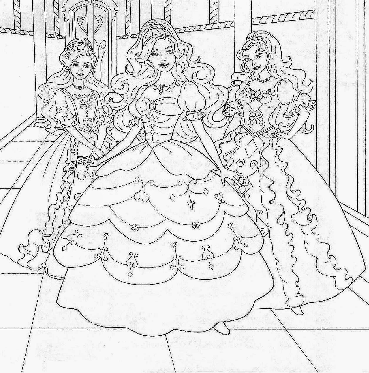 Barbie Color Pages