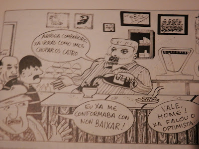 Soccer, Depor suporters (cartoons) Script: H.T. /    Illustration by E.V.Pita (1992 - 1993)   Hinchas del Dépor (caricaturas)  Guión: H.T. /  Dibujo: E.V.Pita (1992 - 1993) http://evpitacomic.blogspot.com/2015/05/soccer-depor-suporters-cartoons-hinchas.html