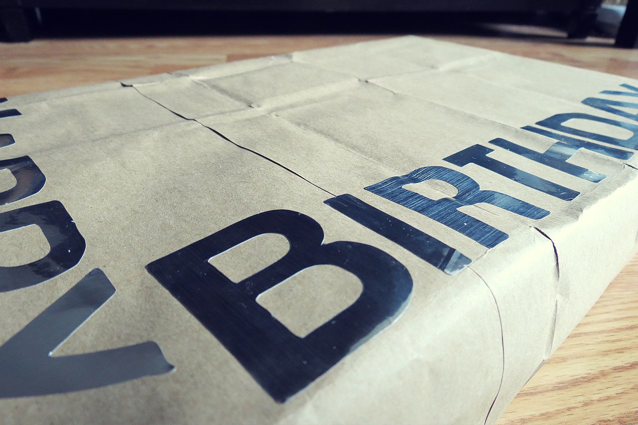 Screwdrivers and Stethoscopes {DIY Gift Wrap} Part 2 Grocery Bag