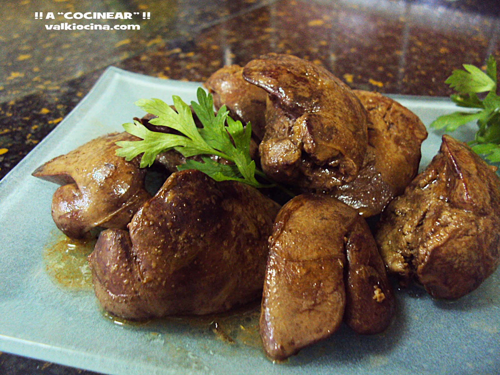 HIGADITOS DE POLLO EN SALSA ¡¡A COCINEAR!! Recetas