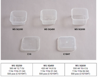 MS SQ250, MS SQ450, MS SQ550 MICROWAVEABLE CONTAINER