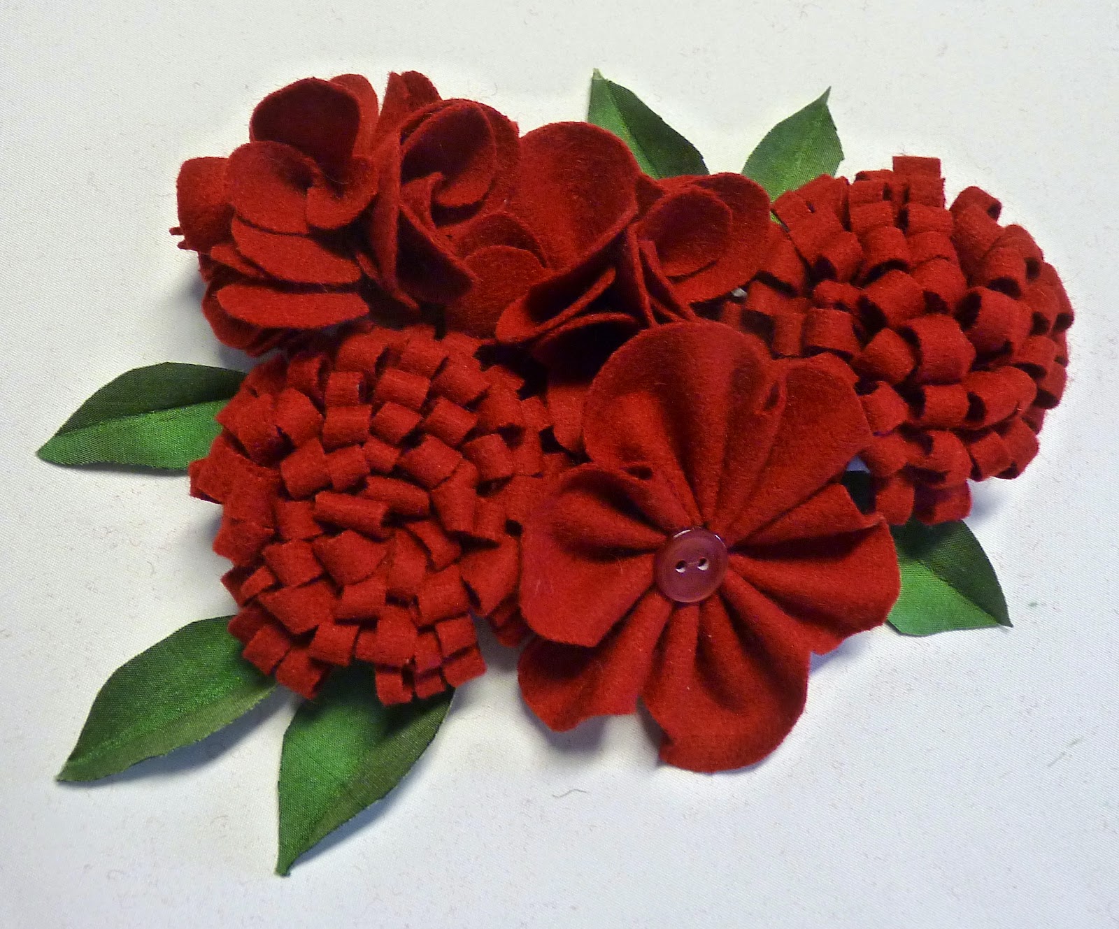 Mary Jo's Cloth Design Blog Add a Vintage Touch with Wool Flowers