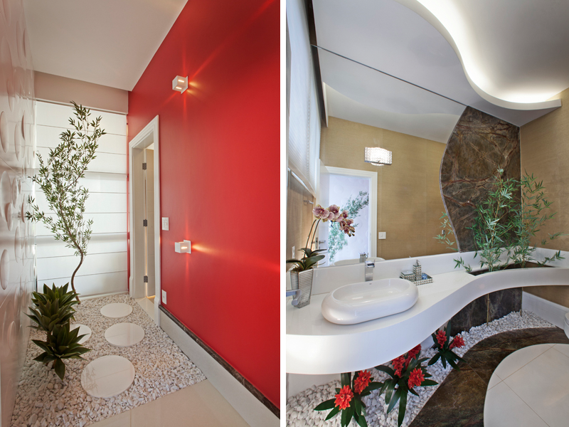 decoracao lavabos banheiros:Hall do lavabo com jardim. Nesse caso, o jardim segue para debaixo da decoracao lavabos banheiros:Hall do lavabo com jardim. Nesse caso, o jardim segue para debaixo da