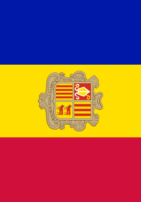 bandera de Andorr para bandera de Andorr para