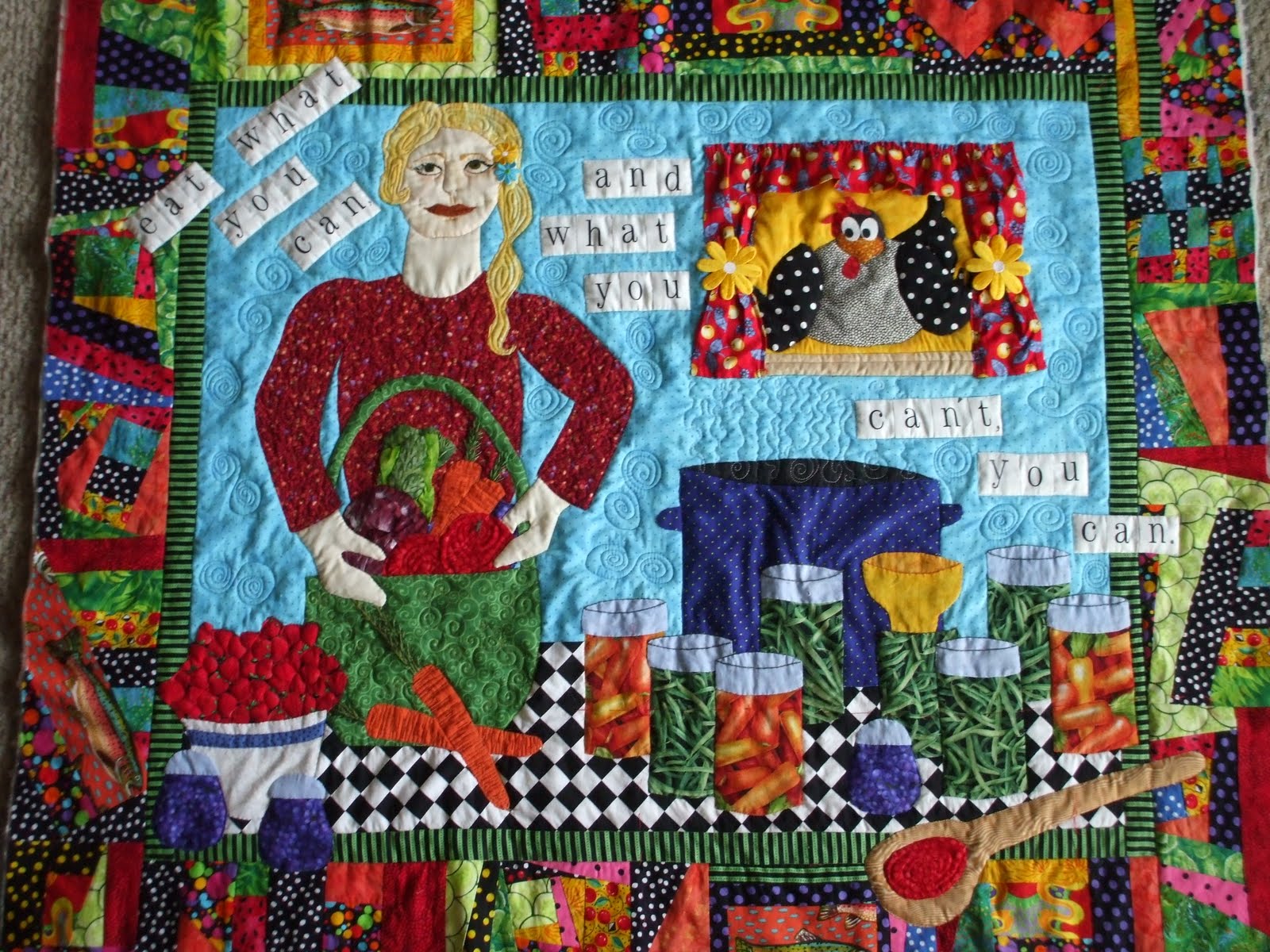 MARY LOU and CHERRIES TOO Story Quilts with Color, Charm and Interest
