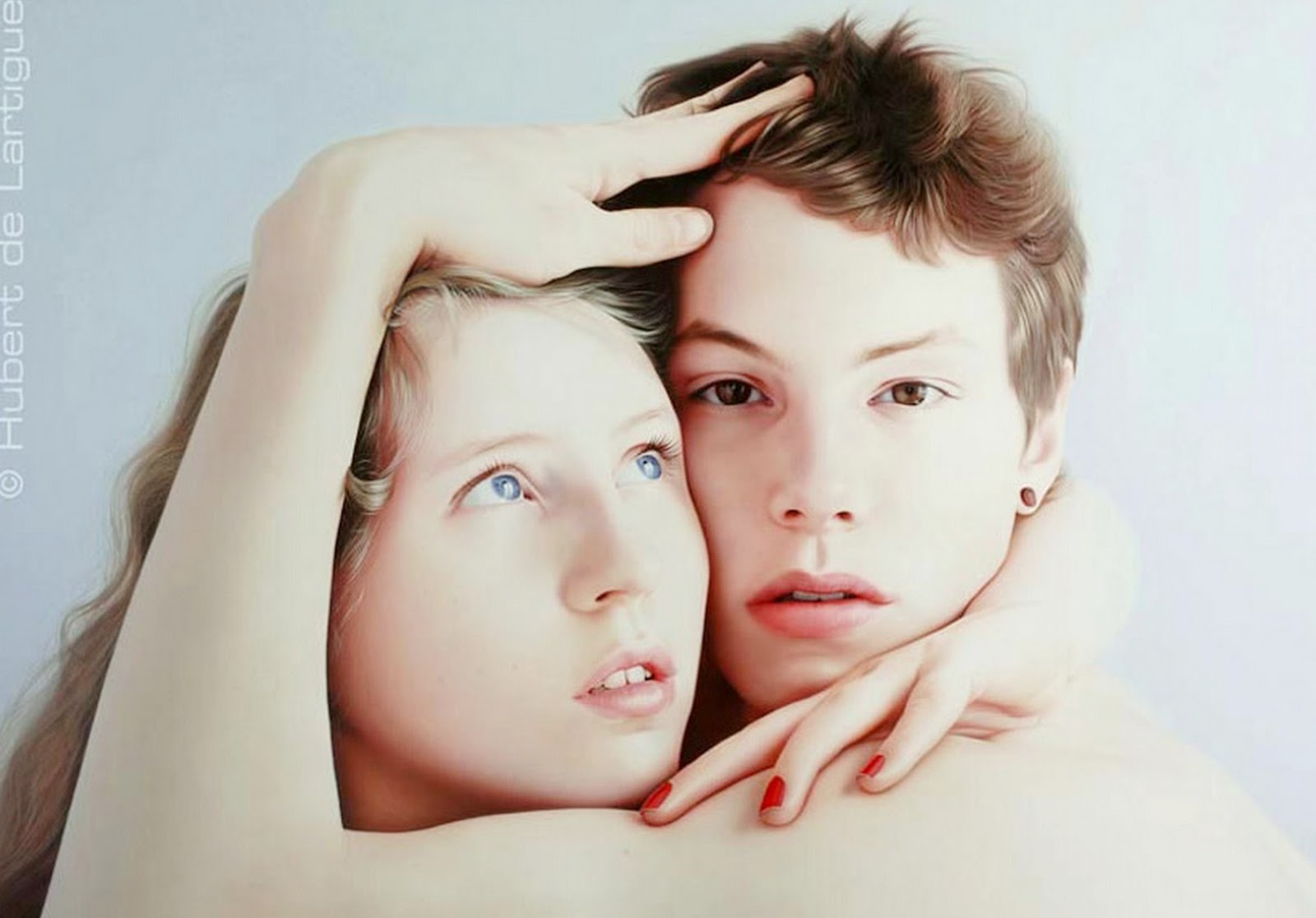 Pinturas Cuadros Lienzos: Pinturas de Caras, Realismo Extremo al Óleo