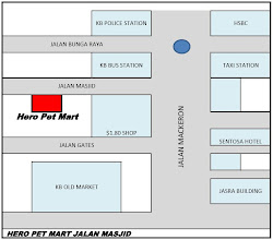 Location for Hero Pet Mart 2nd Branch Jalan Masjid.