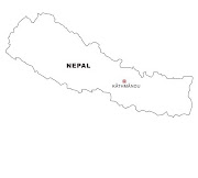 Mapa y Bandera de Nepal para dibujar pintar colorear imprimir recortar y . nepal 