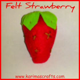 felt strawberry tutorial muslim blog