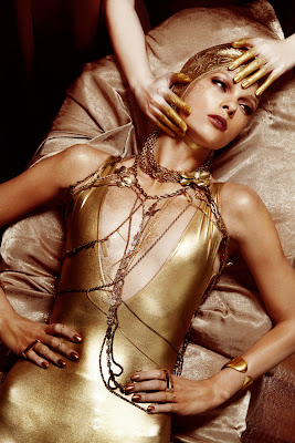 24 karat gold facial, beauty treatments, lys model, beauty photographer london