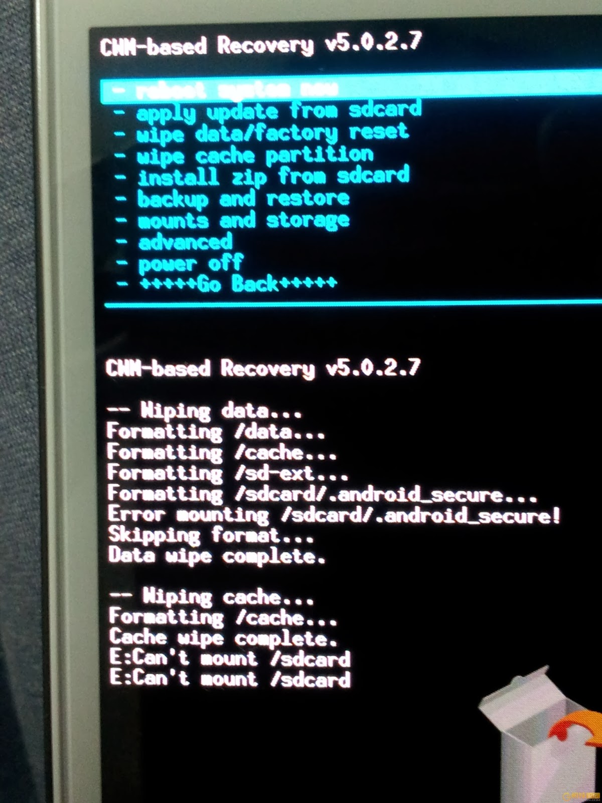 Cara Mengatasi Error Mounting, Can't Mount pada SD Card