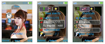 韓國車模李智友SonyEricsson手機主題for Elm/Hazel/Yari/W20﹝240x320﹞