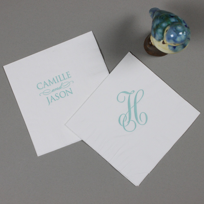 Fabulous Personalized Napkins Fresh Ink Style Sentiment & Stationery in the South