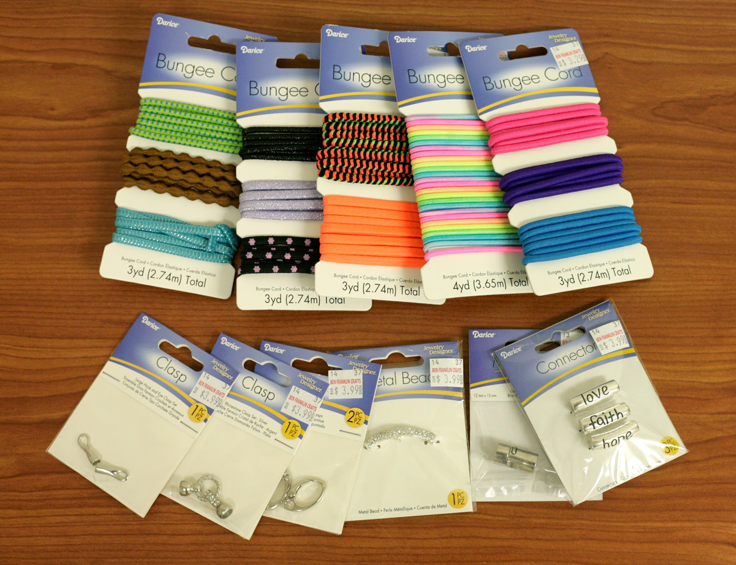 Ben Franklin Crafts and Frame Shop Bungee Cord Friendship Bracelets