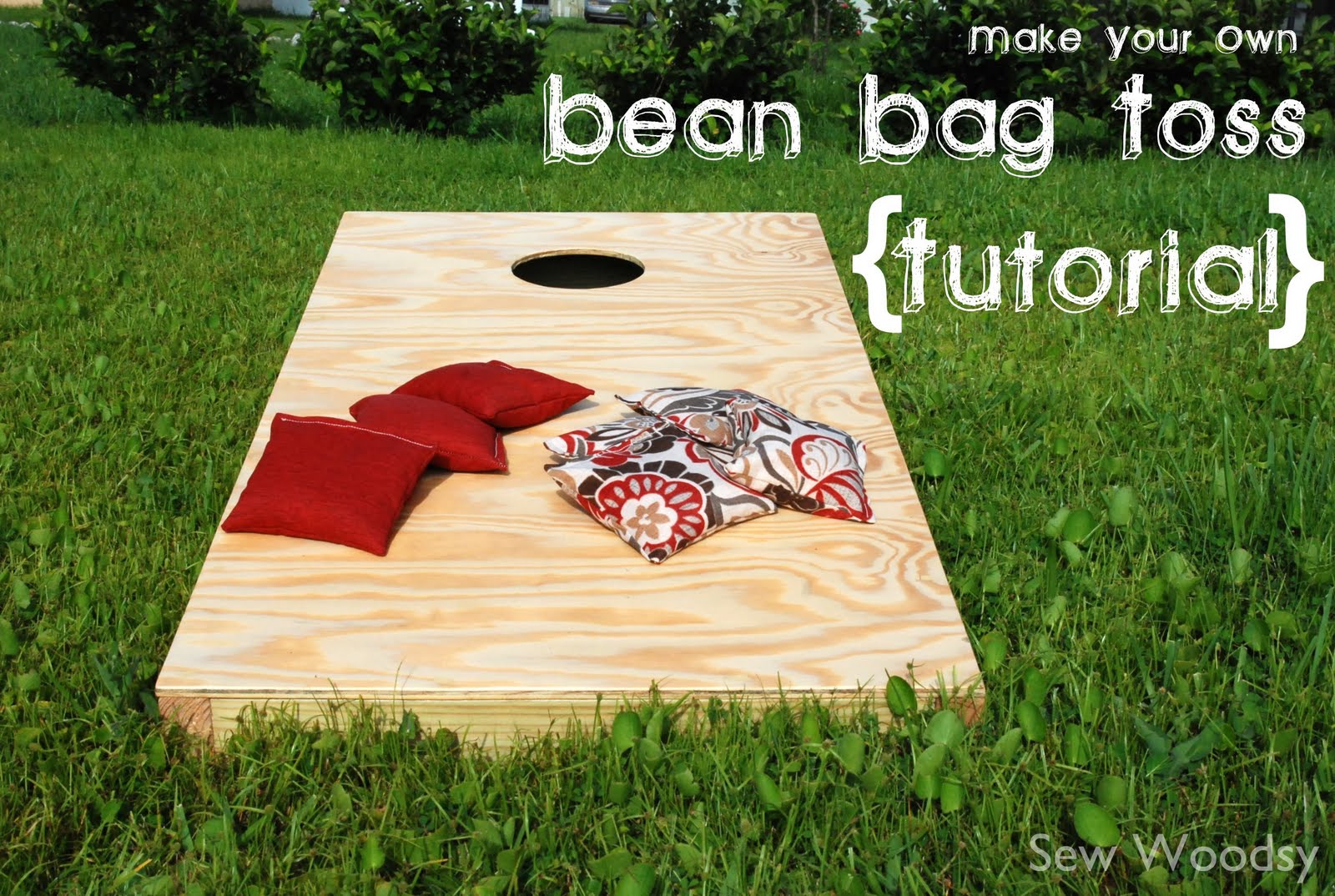 Bean Bag Toss {Guest Blogging on Sawdust and Paper Scraps!} Sew Woodsy