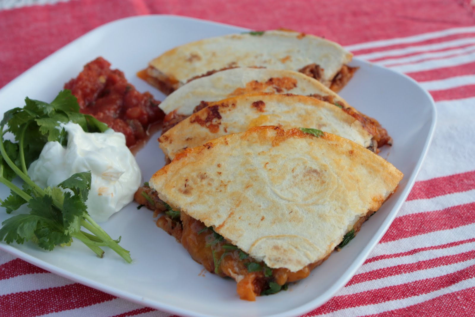BBQ Pork Quesadillas {Guest Post}