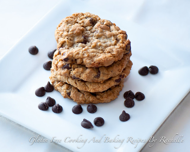 Gluten Free Baking By Rachelle Gluten Free/Dairy Free Oatmeal Chocolate Chip Cookies