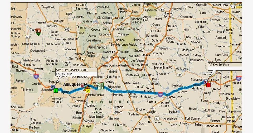 Jack & Jackie's Travels 14. Route 66 Part 2, (Sky City) to Tucumcari NM