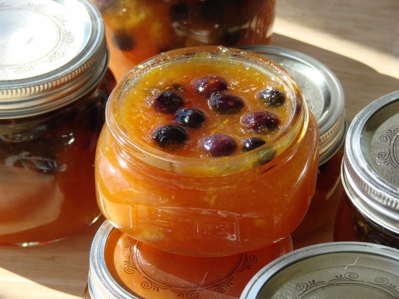 ...a quiet life... orange blueberry marmalade