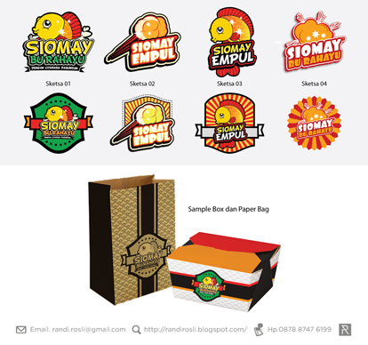 Randi Rosli: Branding : Logo & Packaging "Siomay Bu Rahayu : Cita Rasa