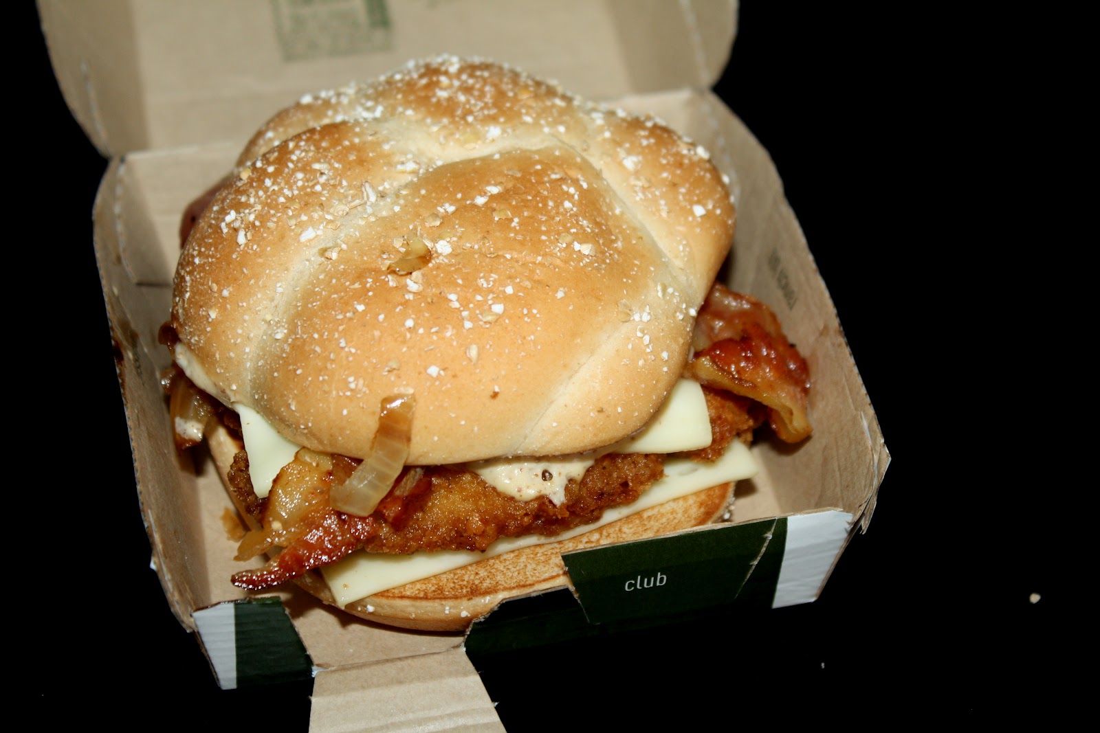 An Immovable Feast Fast Food Review McDonald's Cheddar Bacon Onion