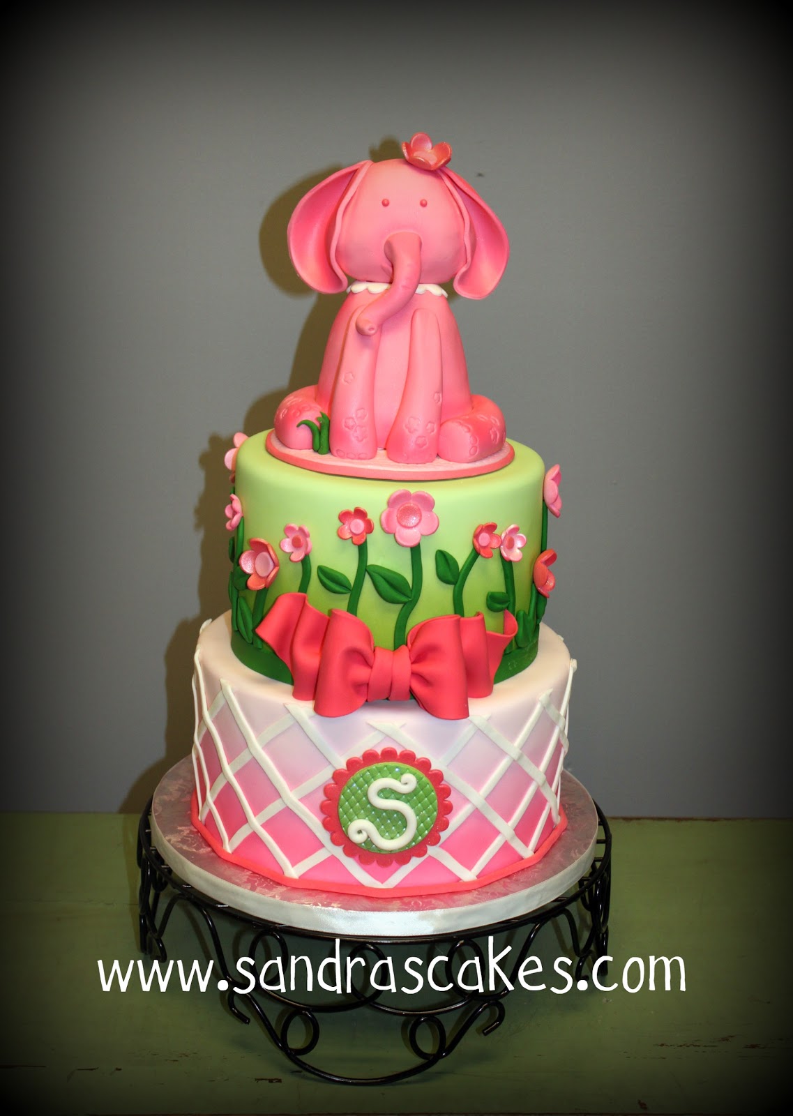 On Birthday Cakes Sweet Baby Shower cake with Fondant