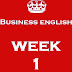 Business English tydzień 1 