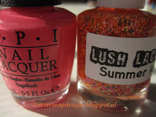 OPI Suzi's Hungary Again and Lush Lacquer Summer Lovin OPI Suzi's Hungary Again and Lush Lacquer Summer Lovin