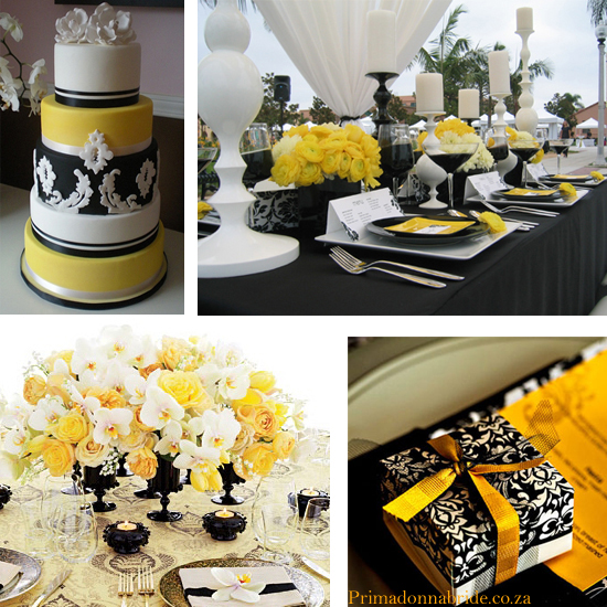 decoracao amarelo branco e preto:Black White and Yellow Wedding Colors decoracao amarelo branco e preto:Black White and Yellow Wedding Colors