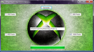 Xbox Live code Generator