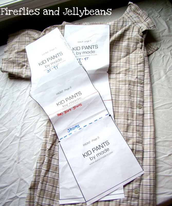 Fireflies and Jellybeans Summer Sewing for BOYS!! Mens shirt into boys
