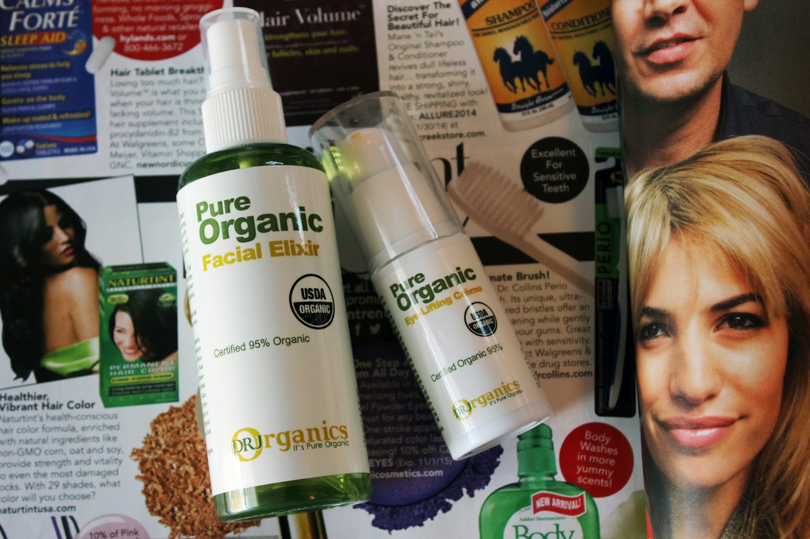 Glazed Over Beauty DrJ Organics Eye Lifting Creme + Facial Elixir Review