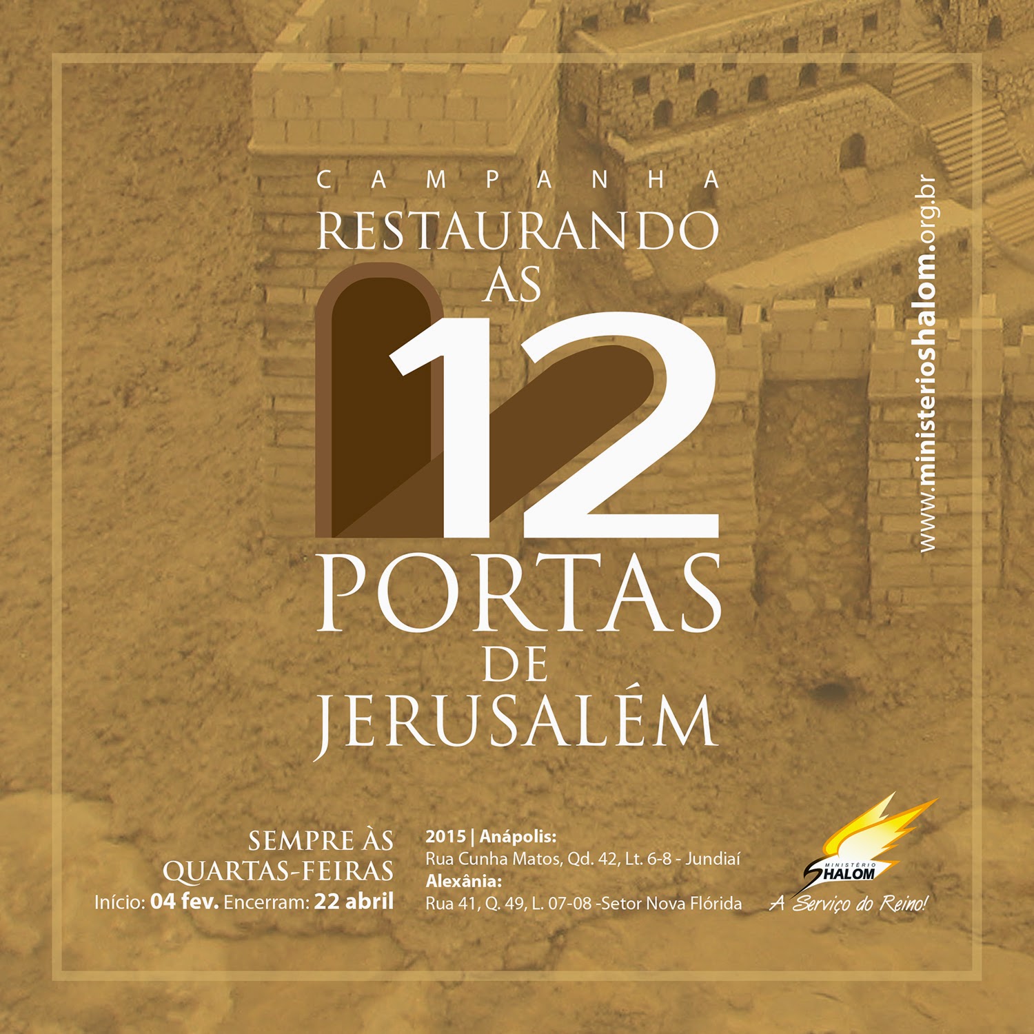 CAMPANHA - RESTAURANDO AS 12 PORTAS DE JERUSALÉM | KEITH DALMON