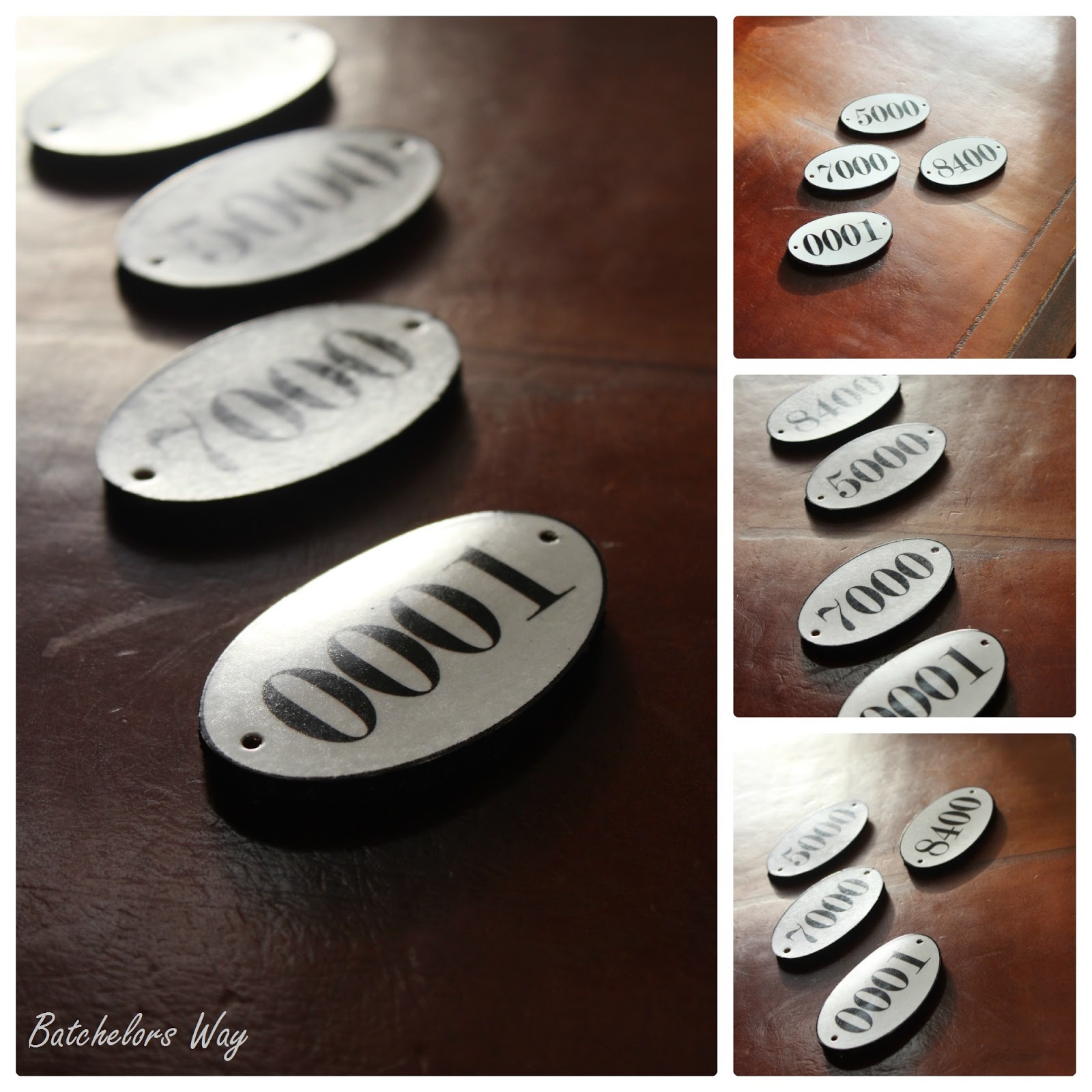 Batchelors Way Faux Enamel Labels