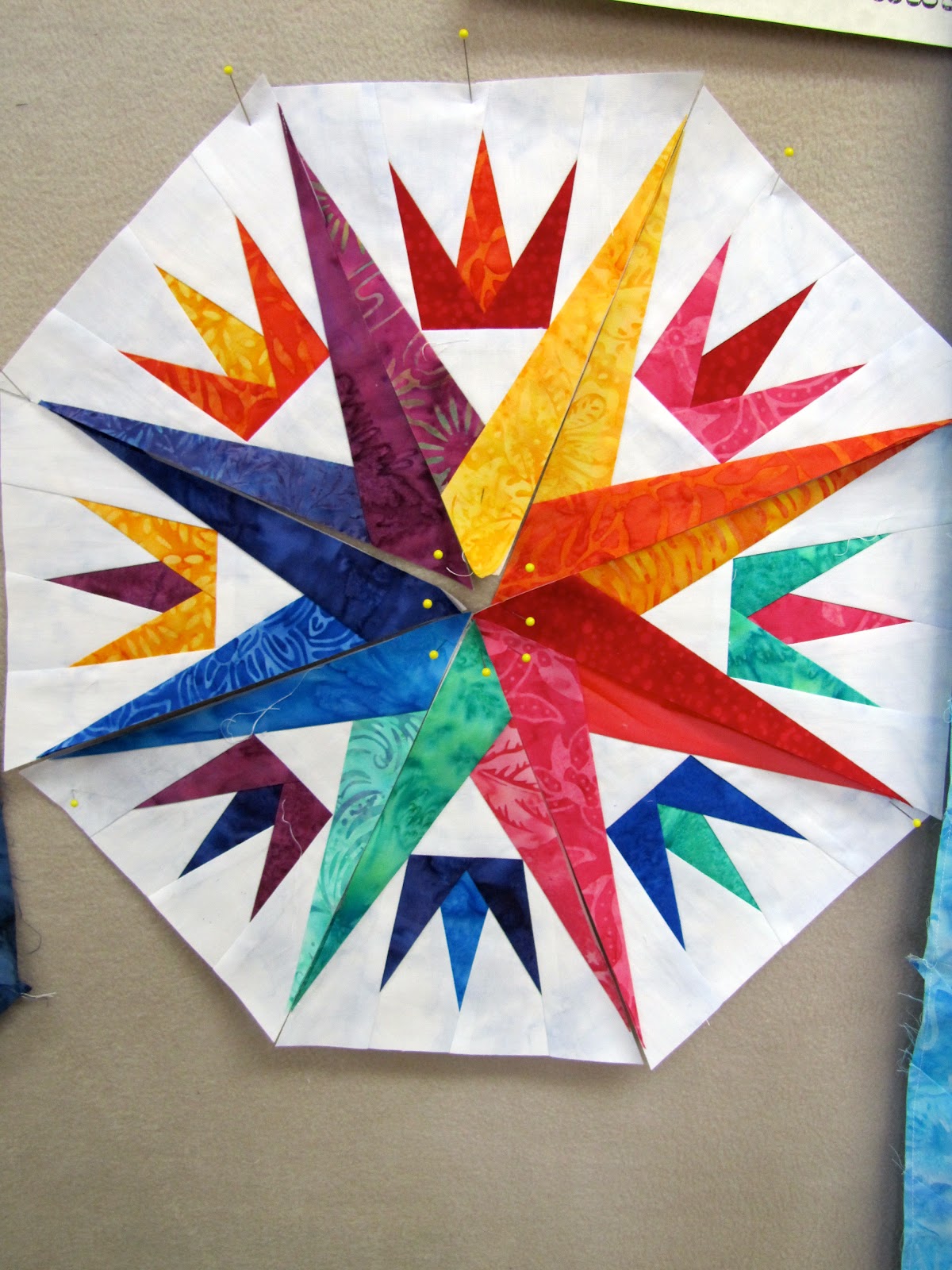 Canton Village Quilt Works Day 3... Mariner's Compass