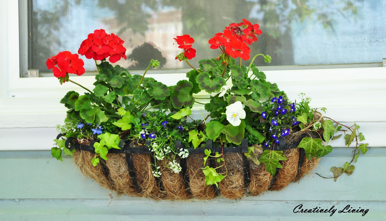 Window boxes, shutters, and some trim. Creatively Living Blog