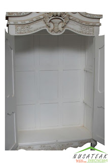 Ngurah French Style Wardrobe Open - Nusa Teak Ngurah French Style Wardrobe Open - Nusa Teak
