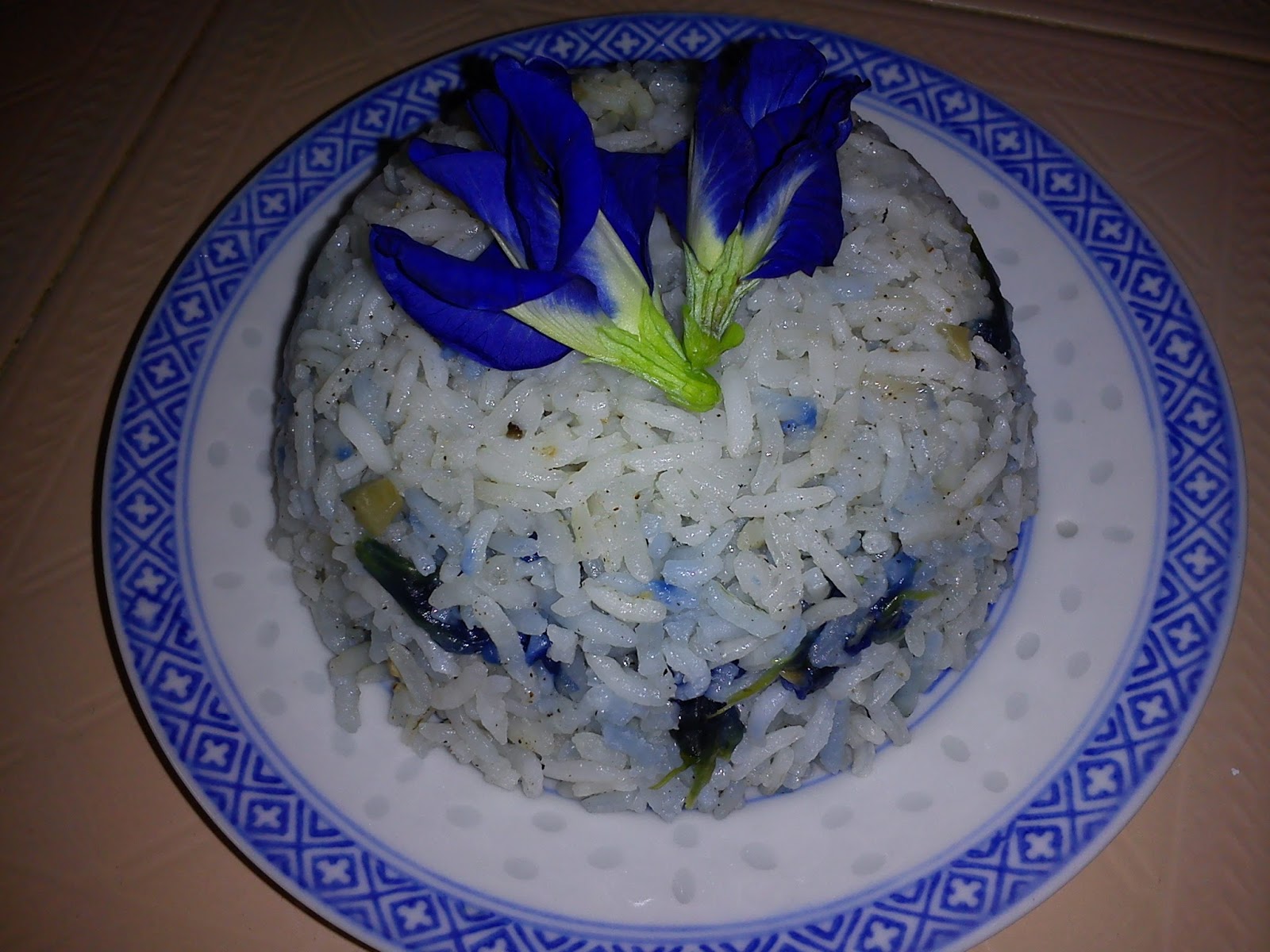 Cooking Pleasure FRAGRANT BLUE PEA FLOWER RICE