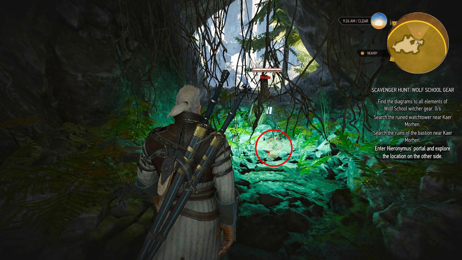 The witcher 3 new quest scavenger hunt wolf school gear фото 75