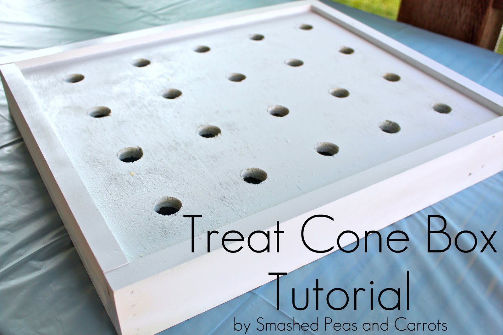How to Make a Treat Cone Box {A Tutorial} Smashed Peas & Carrots