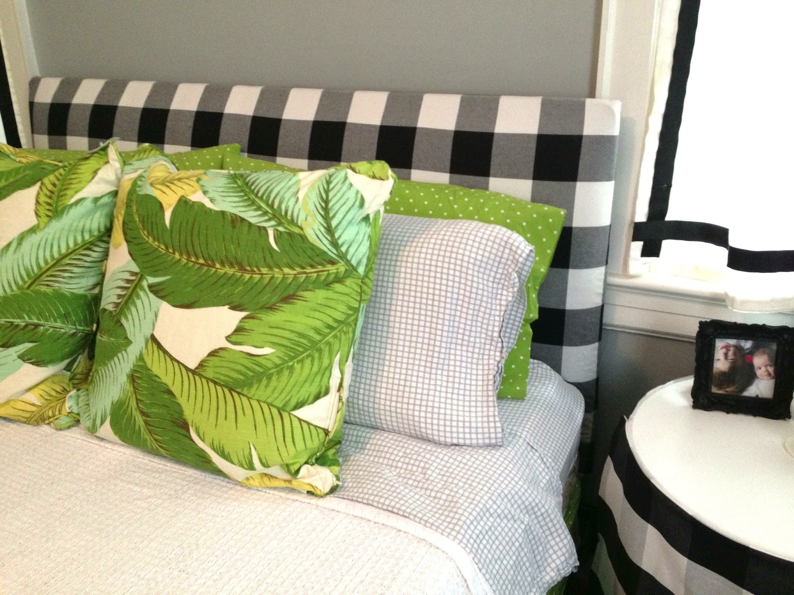 peter dunham fig leaf fabric (HomeGoods version) Design Post Interiors