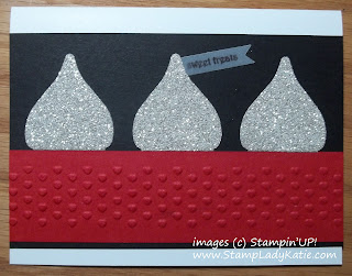 A Valentine that looks like a Hershey's Kiss made with Stampin'UP!'s Blossom Builder Punch. 