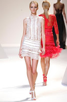Elie Saab бяла къса рокля дантела